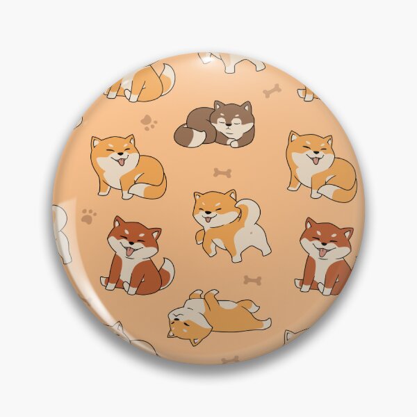Item preview,  lindo shiba inu de patrones sin fisuras designed and sold by ZDesign98.