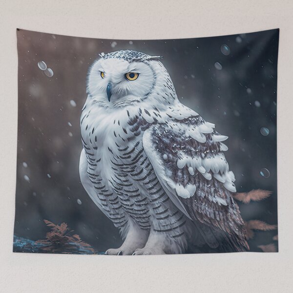 Item preview, Snowy day snowy owl designed and sold by snowyowls.