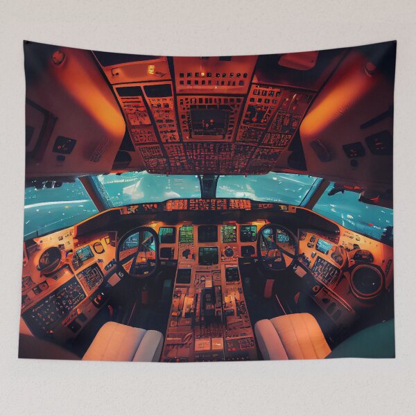 Item preview, Boeing 737 Cockpit Art designed and sold by HakimeDesign.