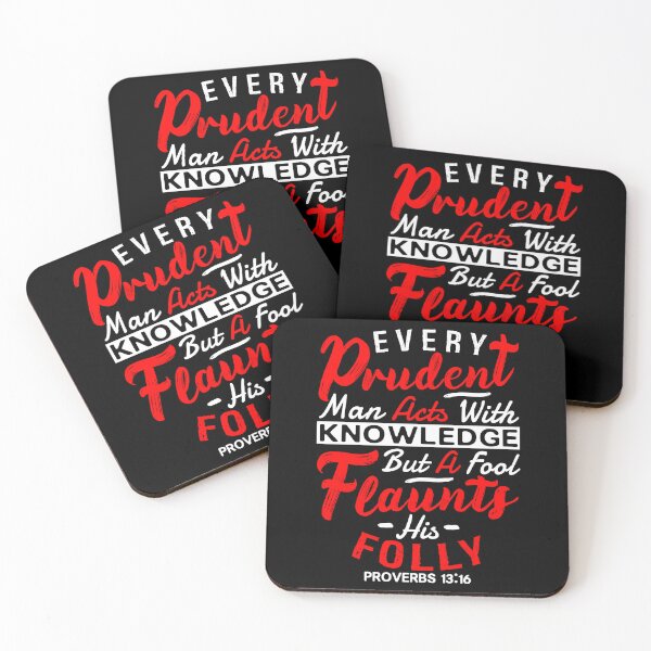 Item preview, Proverbs 13:16 Every Prudent Man Acts With Knowledge designed and sold by plushism.