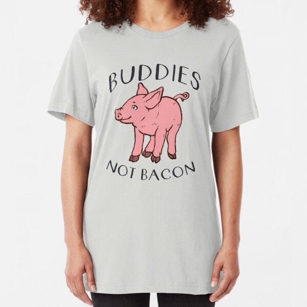 Amis pas BACON! T-shirt ajusté