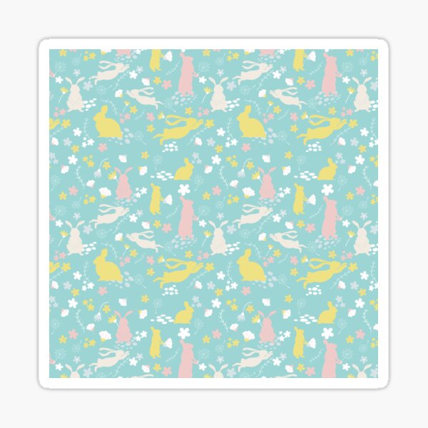 Item preview, Rabbit Garden Sweet Pastel Colours designed and sold by tomotivosu.