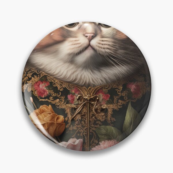 Item preview,  Lovely cat (Kittten ) vintage flowers portrait frame 2 designed and sold by jetaiart.