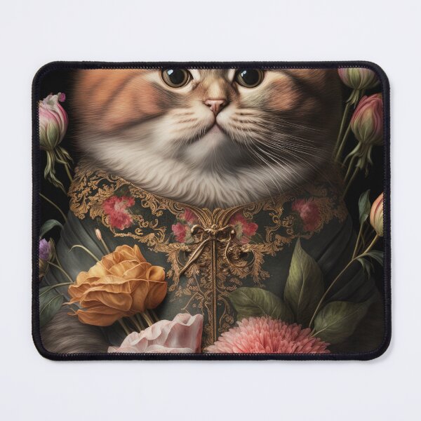 Item preview,  Lovely cat (Kittten ) vintage flowers portrait frame 2 designed and sold by jetaiart.