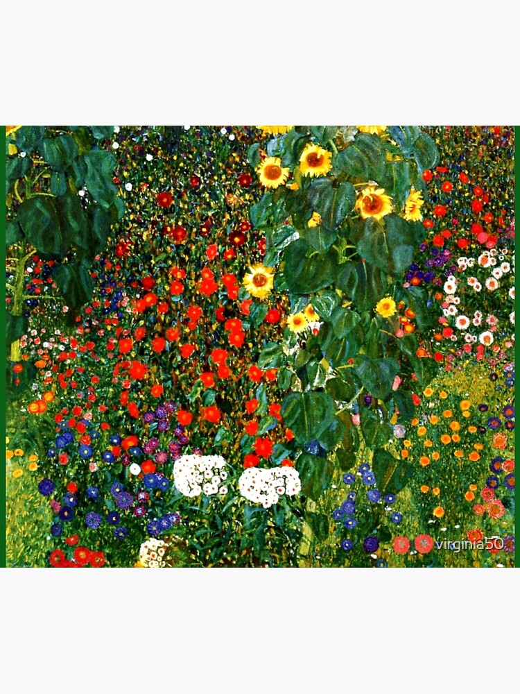 Klimt - Farm Garden with Sunflowers by virginia50