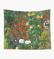 Klimt - Bauerngarten mit Sonnenblumen Wandbehang