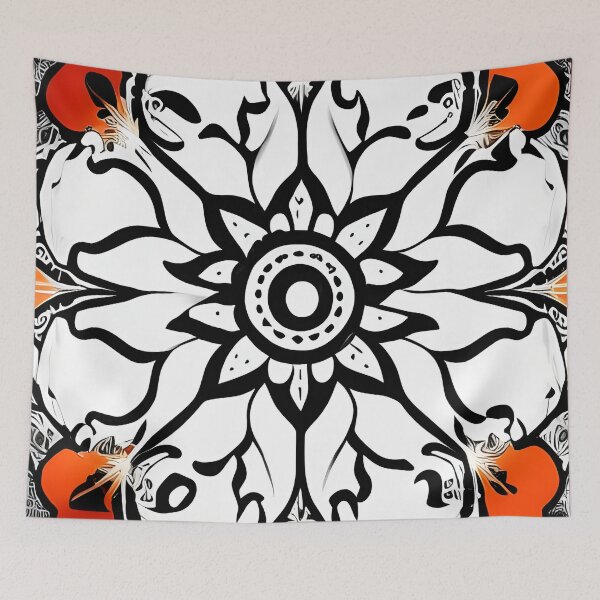 Item preview, Orange Flower 1 designed and sold by SpaceShaman.