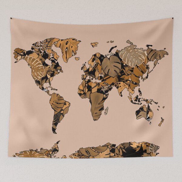 Item preview, world map designed and sold by BekimART.
