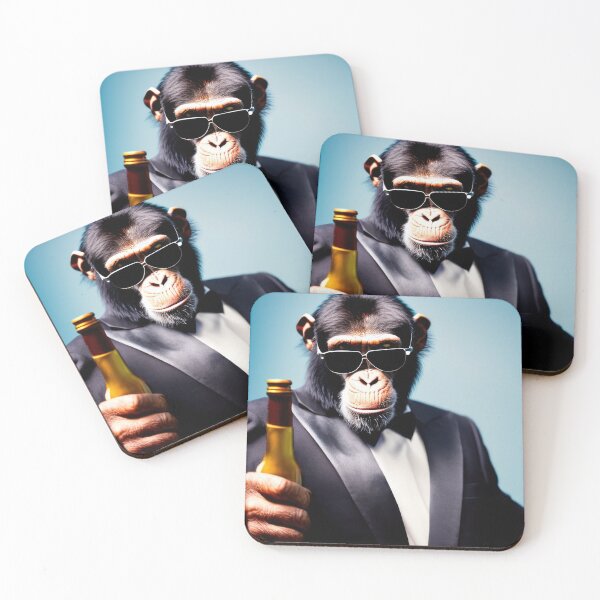Item preview, Professional monkeys, chimps and primates in suits or clothes 43 designed and sold by hendrikspix.