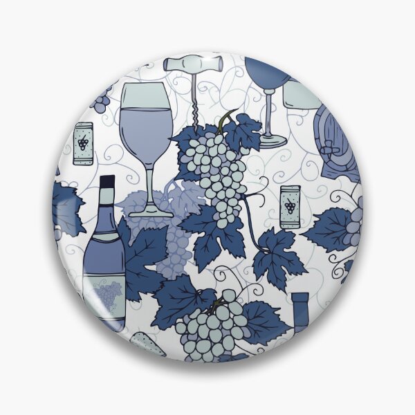 Item preview, Hamptons Wine Vineyard Grape Vines Pattern designed and sold by HotHibiscus.