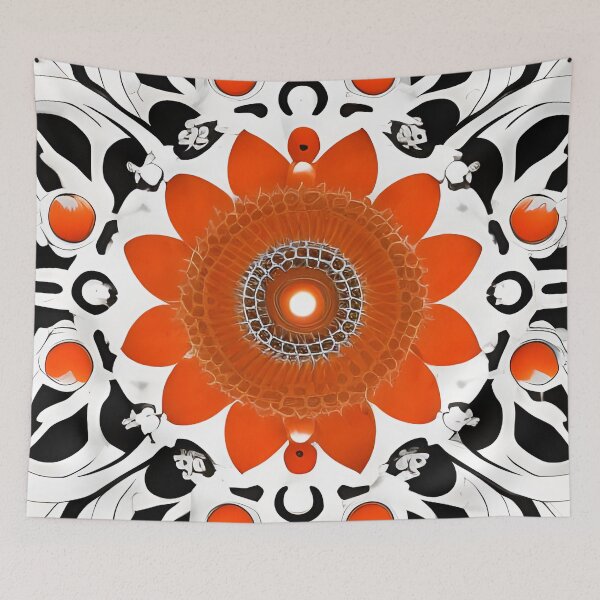 Item preview, Orange Flower 2 designed and sold by SpaceShaman.