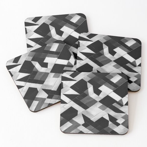 Item preview, Patchwork geometric cowhide grey designed and sold by Tim-Ries.