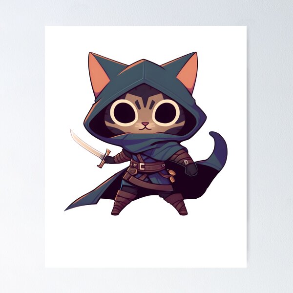 Item preview, Cat Rogue Fantasy RPG Cute Kawaii Anime Japan designed and sold by Daytone.
