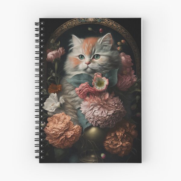 Item preview, Lovely cat (Kittten ) vintage flowers portrait frame 4 designed and sold by jetaiart.