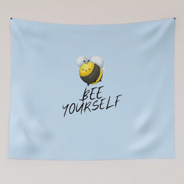 Item preview, Bee yourself - black text designed and sold by Bluecat93.