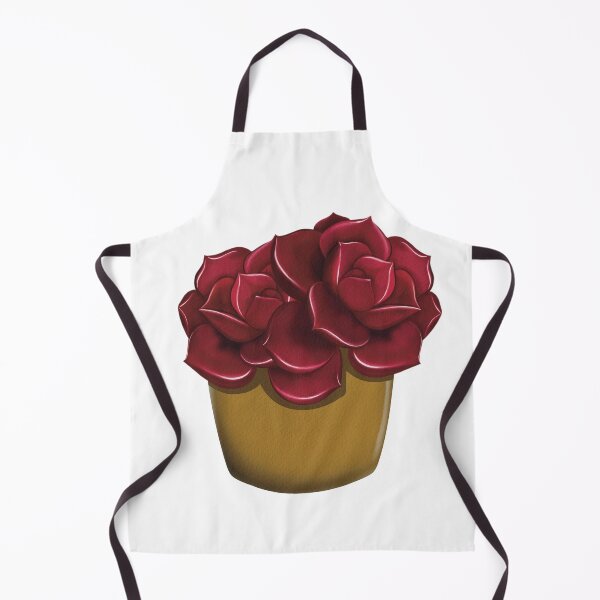 Item preview, Red Rose Succulent in a Clay Pot designed and sold by Anggiena.