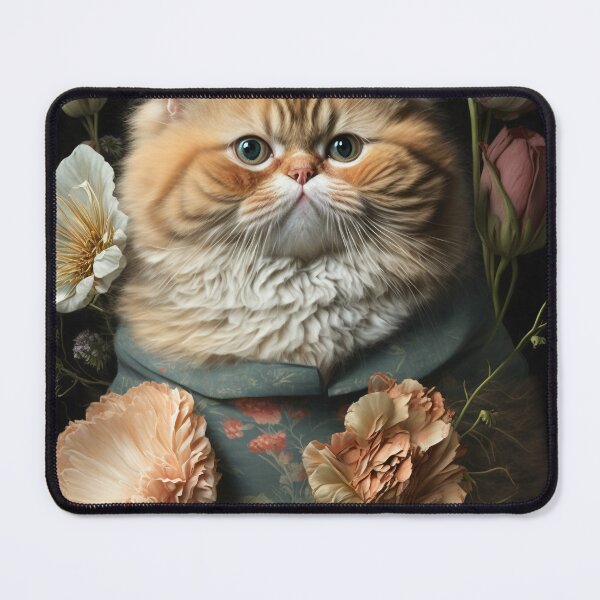Item preview,   Lovely cat (Kittten ) vintage flowers portrait frame 3 designed and sold by jetaiart.