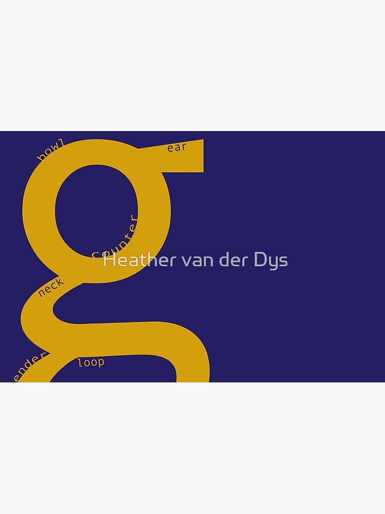 the typography of G by vanderdys