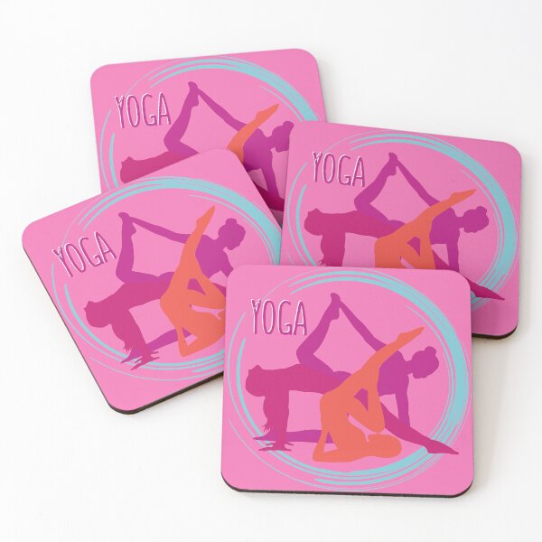Item preview, Pink Yoga Pose Zen Lifestyle Pattern designed and sold by SoccaTamam.