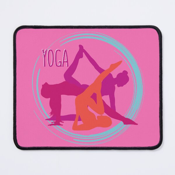 Item preview, Pink Yoga Pose Zen Lifestyle Pattern designed and sold by SoccaTamam.
