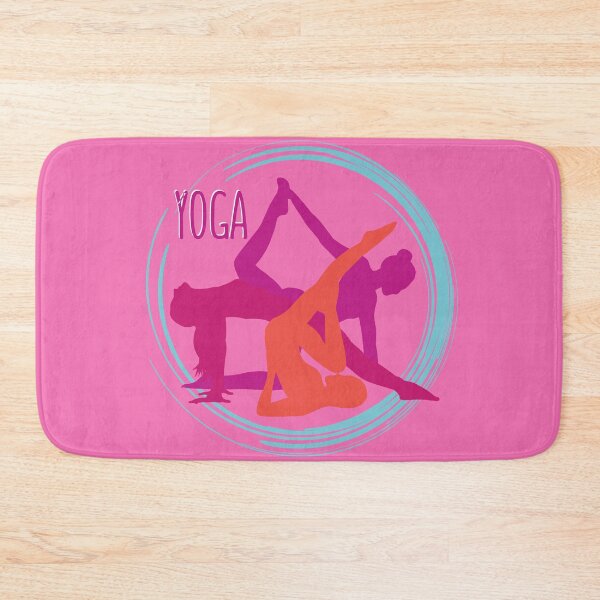 Item preview, Pink Yoga Pose Zen Lifestyle Pattern designed and sold by SoccaTamam.