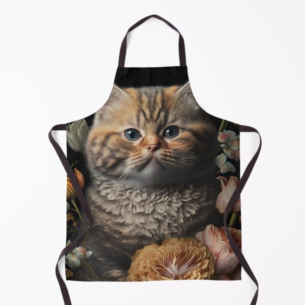 Item preview, Lovely cat (Kittten ) vintage flowers portrait frame 5 designed and sold by jetaiart.