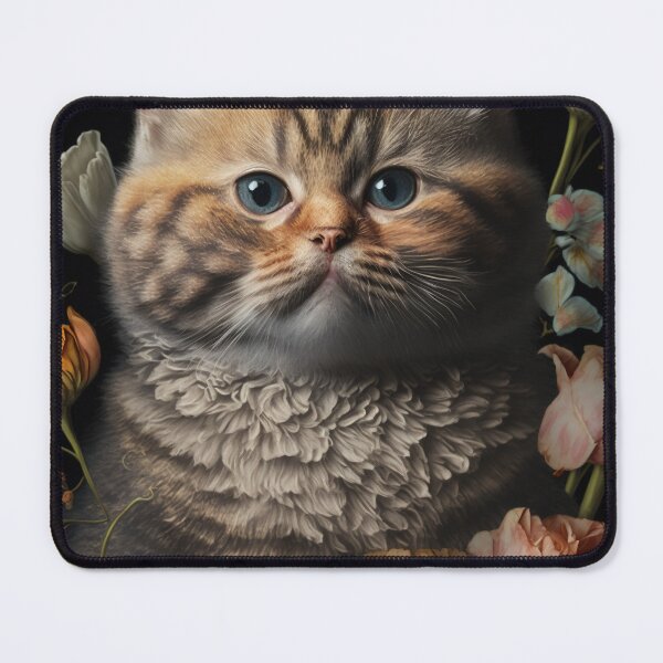 Item preview, Lovely cat (Kittten ) vintage flowers portrait frame 5 designed and sold by jetaiart.