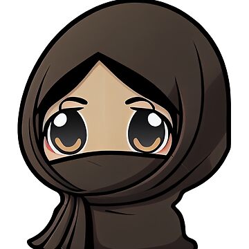 Beautiful Girl in Hijab Cartoon iPad Case & Skin for Sale by MrBadDream