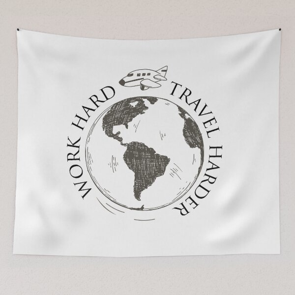 Item preview, Work Hard Travel Harder designed and sold by Djalane.