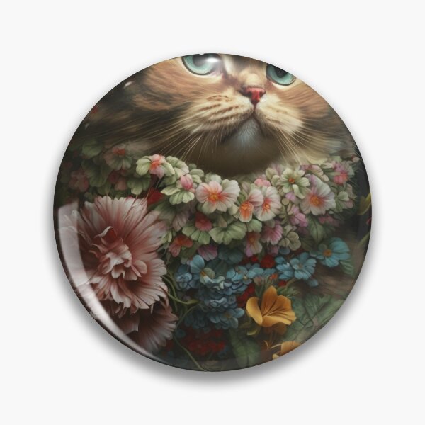 Item preview,  Lovely cat (Kitten ) vintage flowers portrait frame 6 designed and sold by jetaiart.