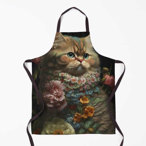 Item preview, Lovely cat (Kitten ) vintage flowers portrait frame 6 designed and sold by jetaiart.