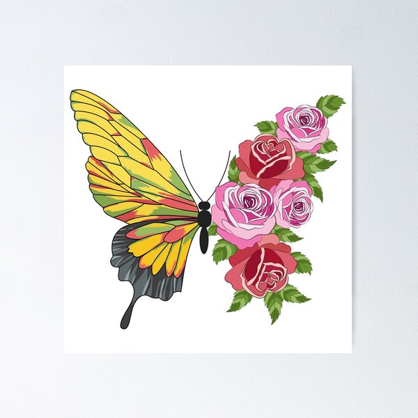 Item preview, Floral Butterfly / Butterfly / Butterfly Wings designed and sold by Ayesha Saleem.
