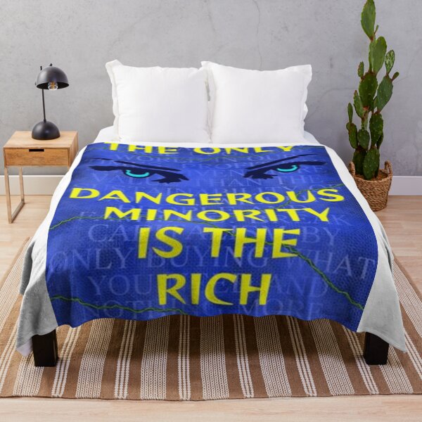 Item preview, Feminist Humanist Quote - The Only Dangerous Minority Is The Rich designed and sold by LethalPixieDust.