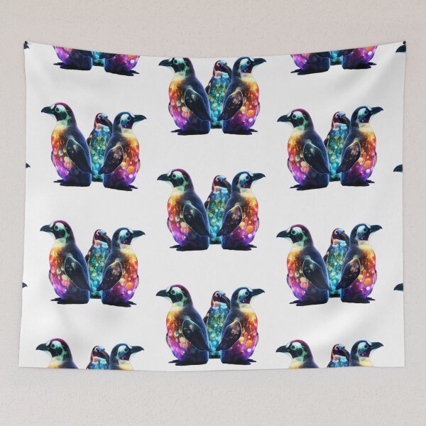 Item preview, Colourful and Beautiful Penguin designed and sold by GloriousArtSKD.