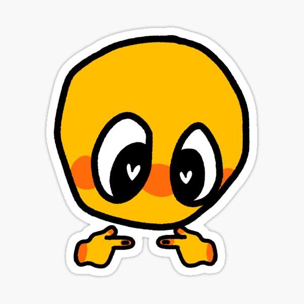 wholesome cursed emoji sticker pack Sticker for Sale by robihn