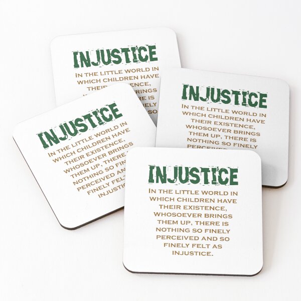 Item preview, In The Little World - Injustice Quote designed and sold by CrankyOldDude.