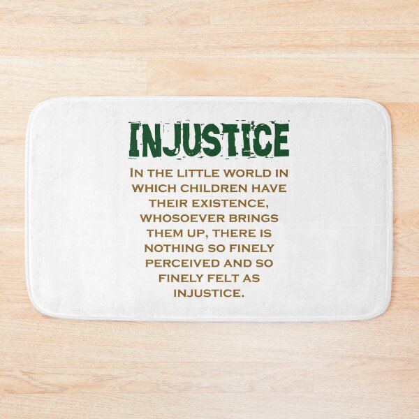 Item preview, In The Little World - Injustice Quote designed and sold by CrankyOldDude.