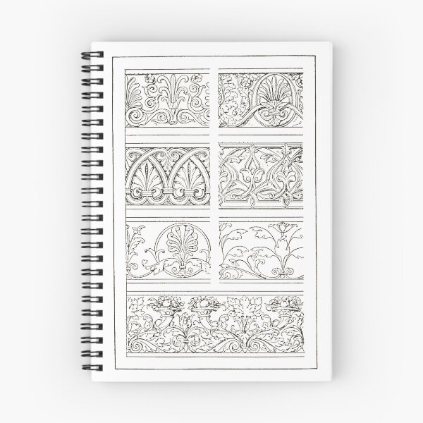 Item preview, link border with phytoiconographycal plant motives designed and sold by everydaybotany.