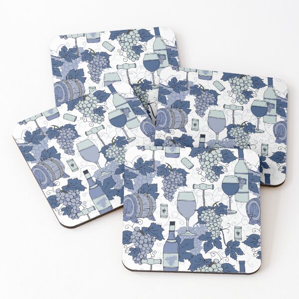 Item preview, Hamptons Wine Vineyard Grape Vines Pattern designed and sold by HotHibiscus.