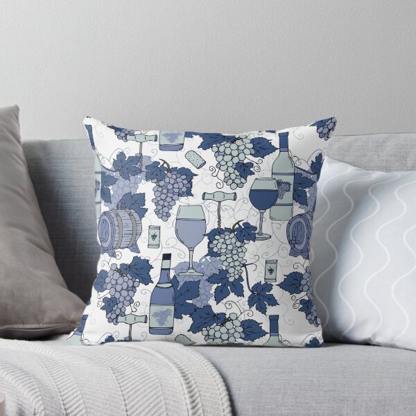 Item preview, Hamptons Wine Vineyard Grape Vines Pattern designed and sold by HotHibiscus.