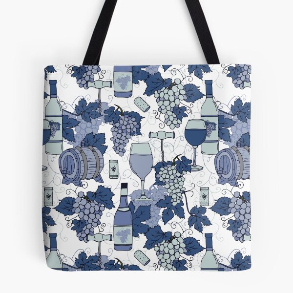 Item preview, Hamptons Wine Vineyard Grape Vines Pattern designed and sold by HotHibiscus.