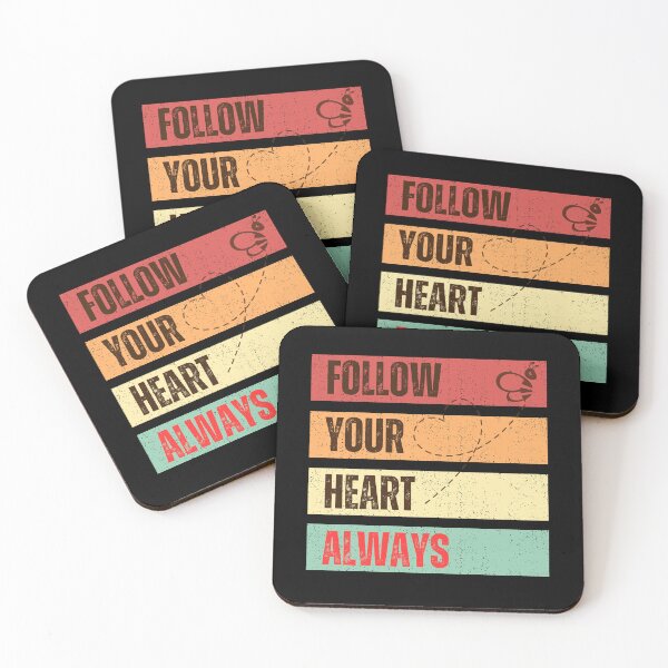 Item preview, Follow Your Heart Always Retro designed and sold by ZingAndPep.