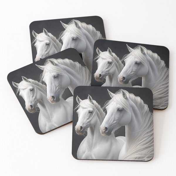 Item preview, white horses designed and sold by Yasart3.