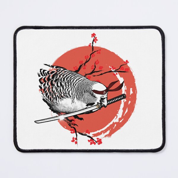 Item preview, Sunset Samurai Budgie Warrior designed and sold by Alienphysique.