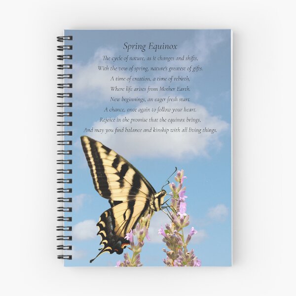 Item preview, Spring Equinox Blessing Poem with Swallowtail and Bloom Beautiful designed and sold by Stephanie Laird.