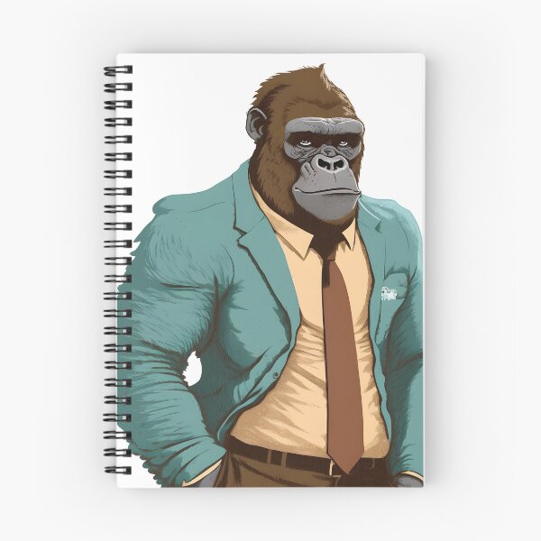 Artikelvorschau, Eleganter Gorilla - Cartoon entworfen und verkauft von AgitProPrints.