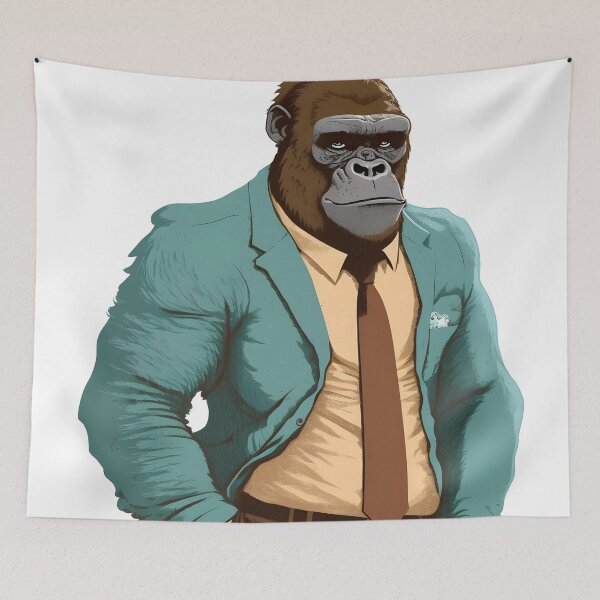 Item preview, Dapper Gorilla - Cartoon designed and sold by AgitProPrints.