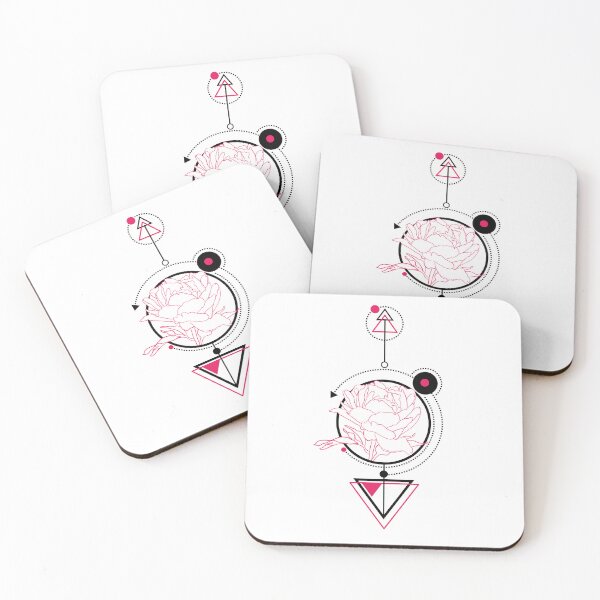 Item preview, Peony flower, graphic drawing, sketch with geometric details designed and sold by Olga Berlet.