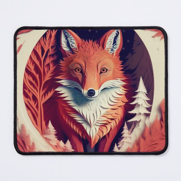 Item preview, PaperCut Art Red Fox in a Forest designed and sold by Damitan.