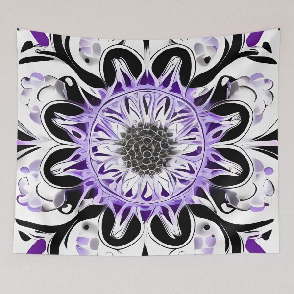 Item preview, Purple Flower 1 designed and sold by SpaceShaman.